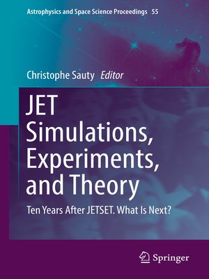 cover image of JET Simulations, Experiments, and Theory
